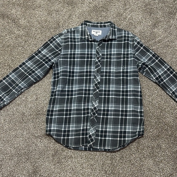 Billabong Other - Billabong Men's Henderson Long Sleeve Woven Flannel medium Black Heather